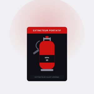 Extincteur portatif Saint-Jérôme — inspection et entretien conformes NFPA 10